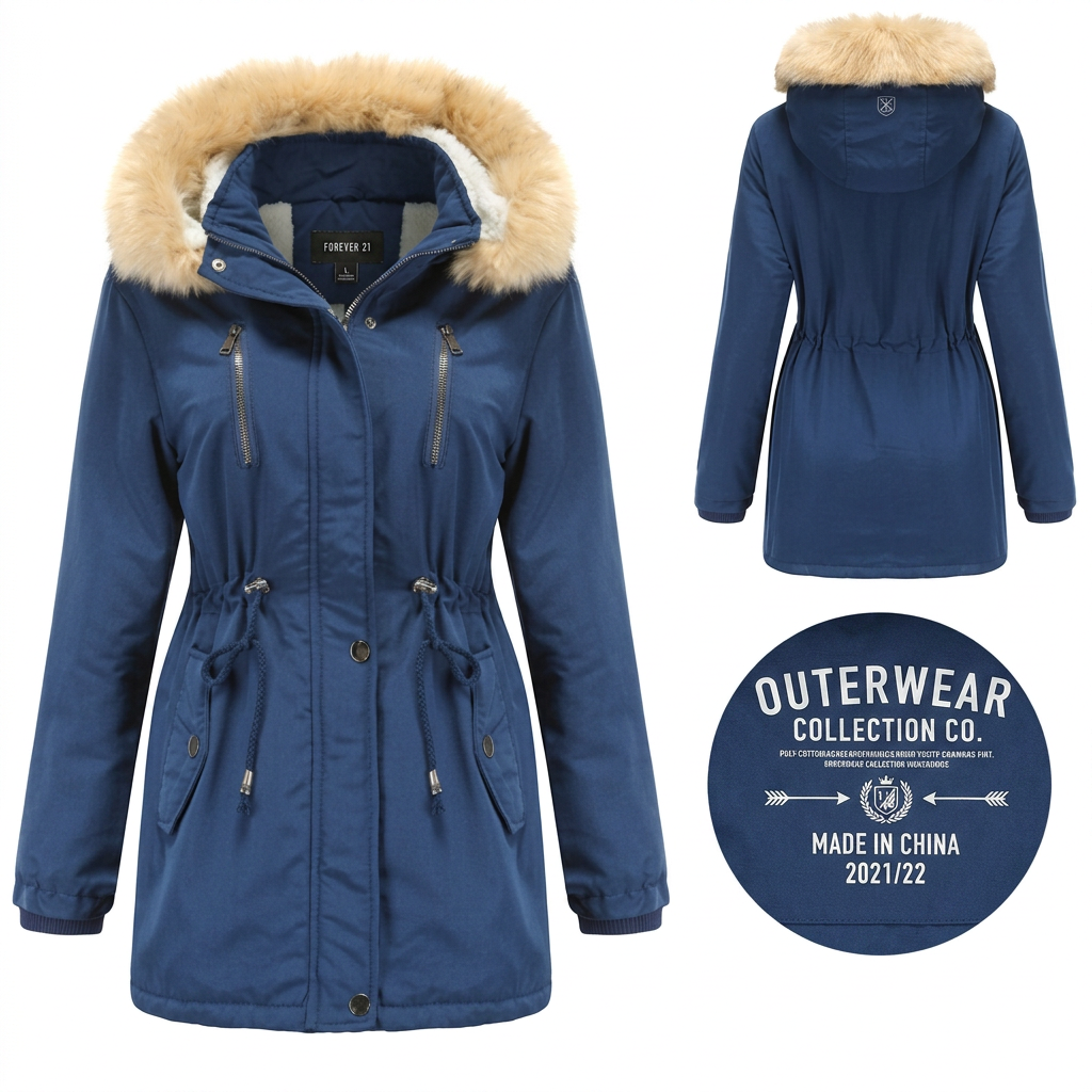 Jaqueta Feminina Parka Filó de Inverno Lemartine