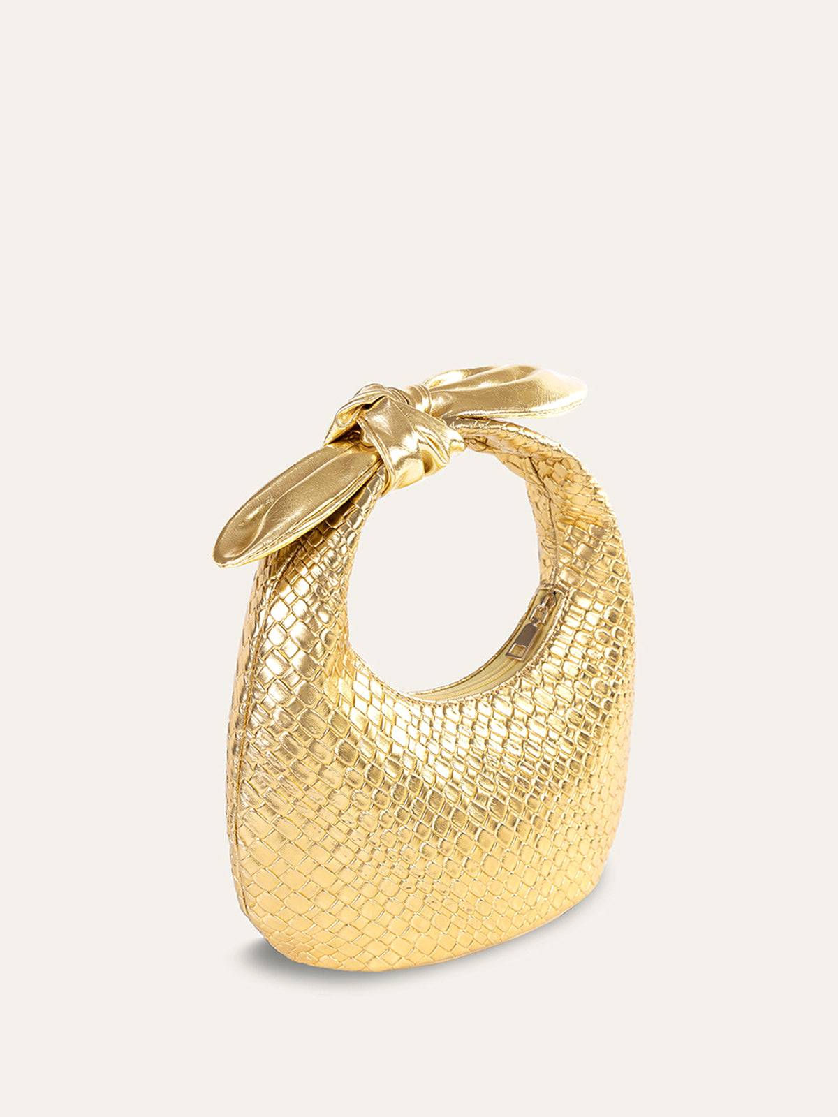 Bolsa com Alça de Nó Trançado - Golden