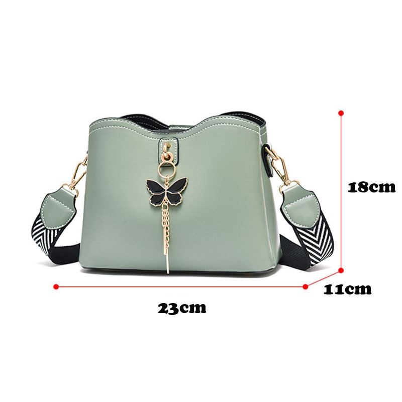 Bolsa de Couro Feminina - Butterfly