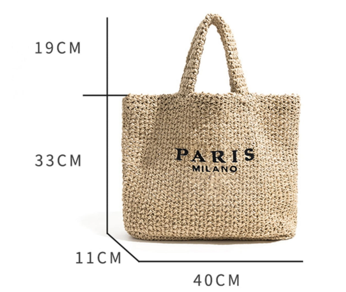 Bolsa de Praia em Palha Nobre - Milano