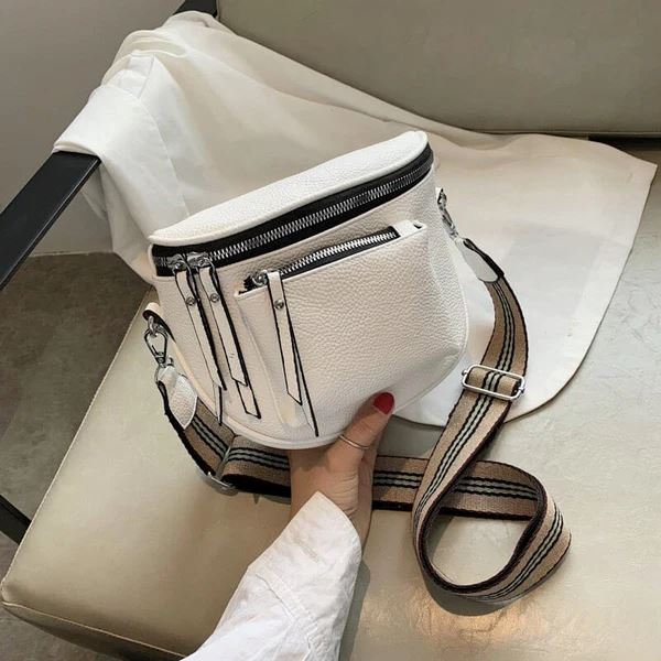 Bolsa Feminina de Couro Compacta - Elegance
