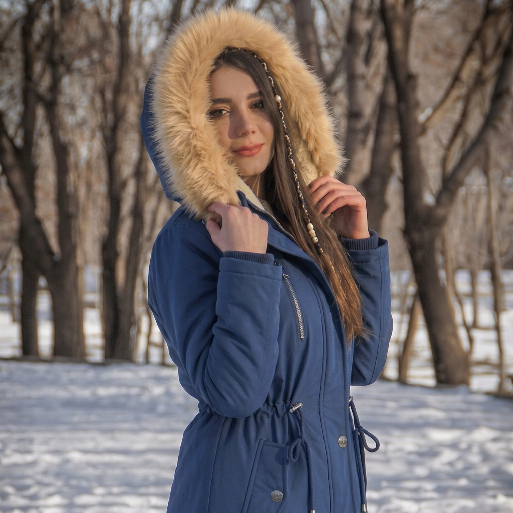 Jaqueta Feminina Parka Filó de Inverno Lemartine