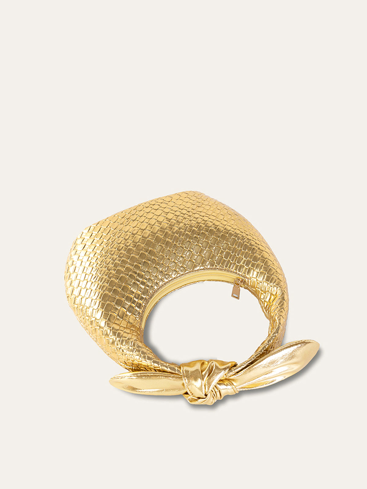 Bolsa com Alça de Nó Trançado - Golden