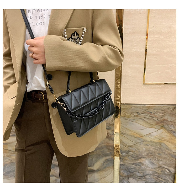 Bolsa Feminina de Couro 2 em 1 Durável e Estilosa