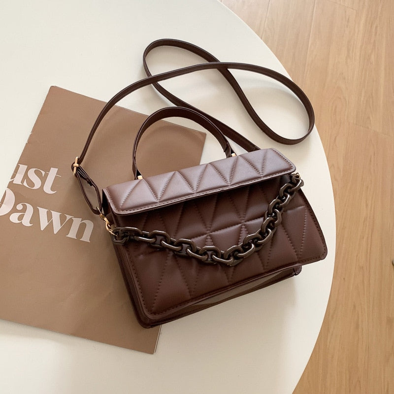 Bolsa Feminina de Couro 2 em 1 Durável e Estilosa