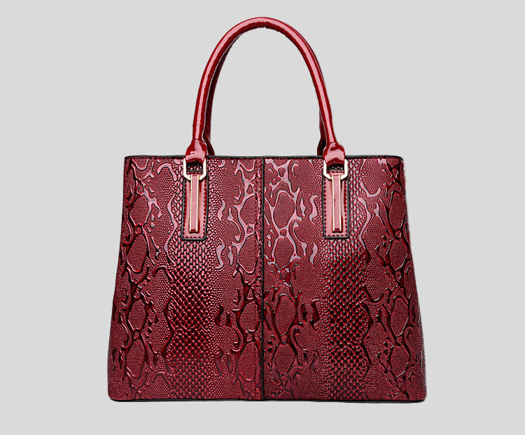 Bolsa Feminina de Couro - Intrecciato