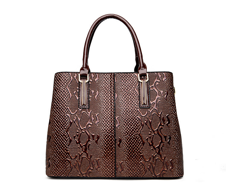 Bolsa Feminina de Couro - Intrecciato
